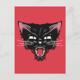 Mad Cat Postcard Postkarte