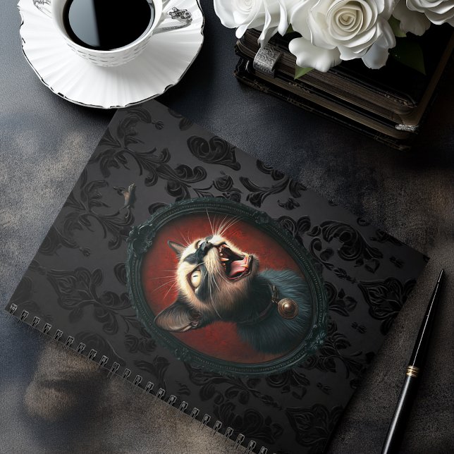 Mad Cat Spiral Notebook Notizblock (Von Creator hochgeladen)