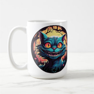 Mad Cheshire Cat Alice im Wunderland Kaffeetasse