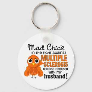 Mad Chick 2 Husband Multiple Sklerose MS Schlüsselanhänger