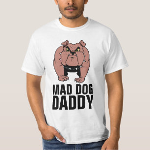 MAD CHIEN BULLDOG DADDY (PAPA) MENS T-SHIRTS