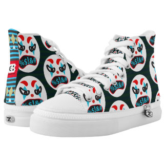 Mad Clown Face Hoch-geschnittene Sneaker