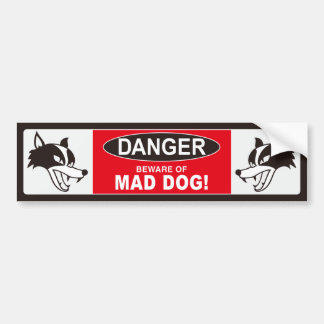 MAD DOG バンパーステッカー001ブラック AUTOAUFKLEBER