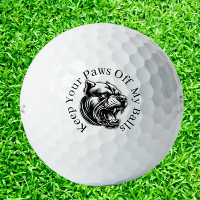 Mad Dog-Loving Golfers Golfball (Discover Mad Dog-Loving Golfers Golf Balls—perfect for dog enthusiasts who love golf. Show your pass)