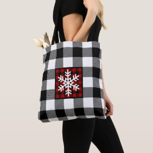 Mad for Plaid Snowflake Sac fourre-tout