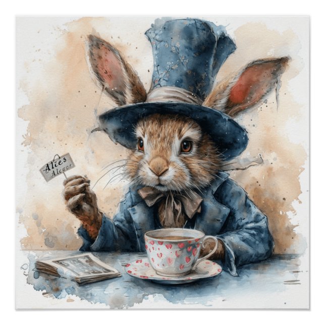Mad Hatter: Hat Tricks und Tee Poster (Vorderseite)