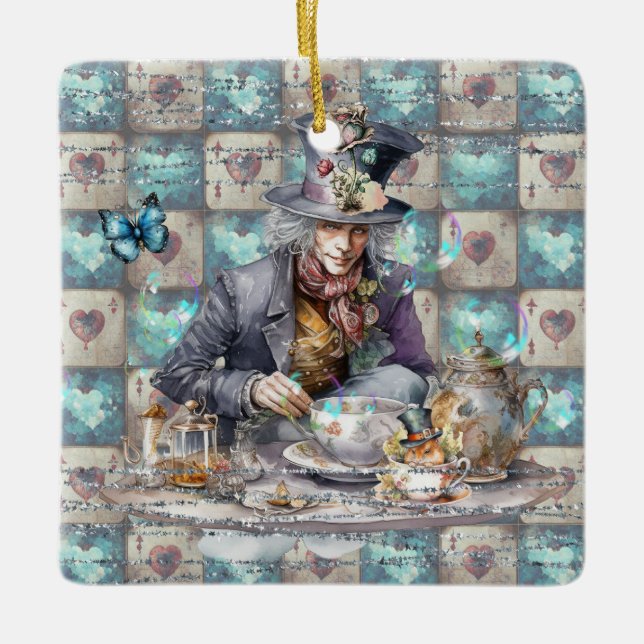 Mad Hatter Keramikornament (Vorderseite)