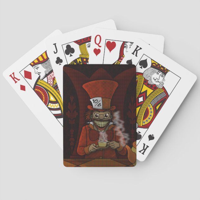 Mad Hatter Playing Cards Spielkarten (Rückseite)