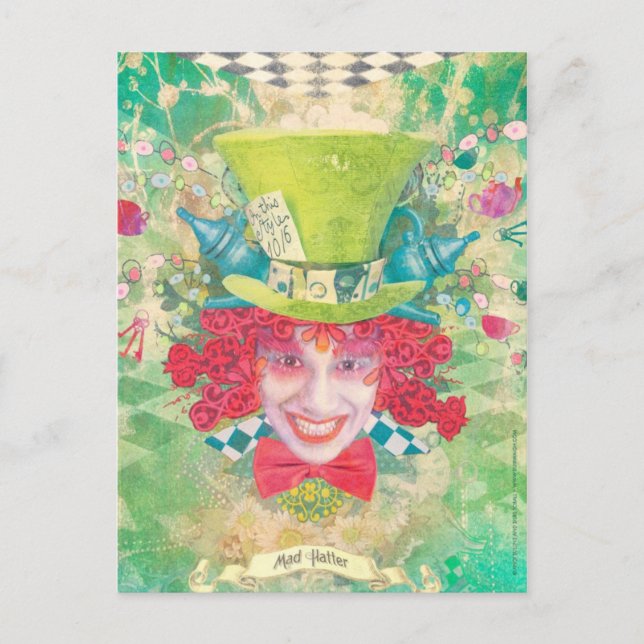 Mad Hatter Postkarte (Vorderseite)