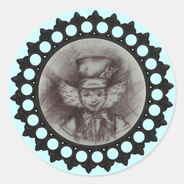 Mad Hatter Sketch Sticker (Vorderseite)
