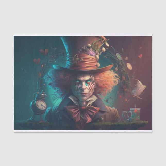 Mad Hatter Time for Tee Seidenpapier (Vorderseite)