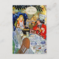 Mad Hatters Tea Party Baby Shower Save the Date