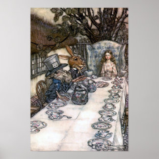 Mad Hatters Tea-Party Poster