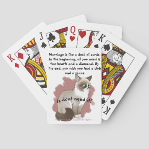 "Mad Kat vs Ehe" Spielkarten