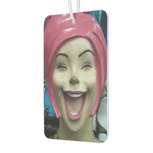 Mad Laughing Mannequin ~ Uncanny Valley Girl Autolufterfrischer