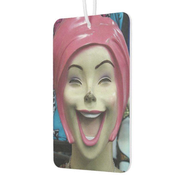 Mad Laughing Mannequin ~ Uncanny Valley Girl Autolufterfrischer (Links)