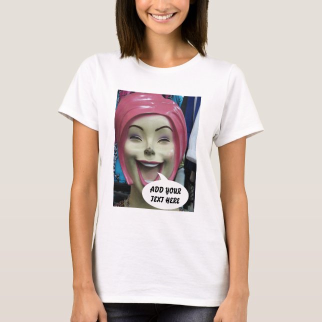 Mad Laughing Mannequin ~ Uncanny Valley Girl T-Shirt (Vorderseite)