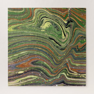 Mad Liebe 1 Wildes grünes Abstraktes Puzzle