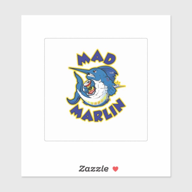 Mad Marlin Sticker (Blatt)