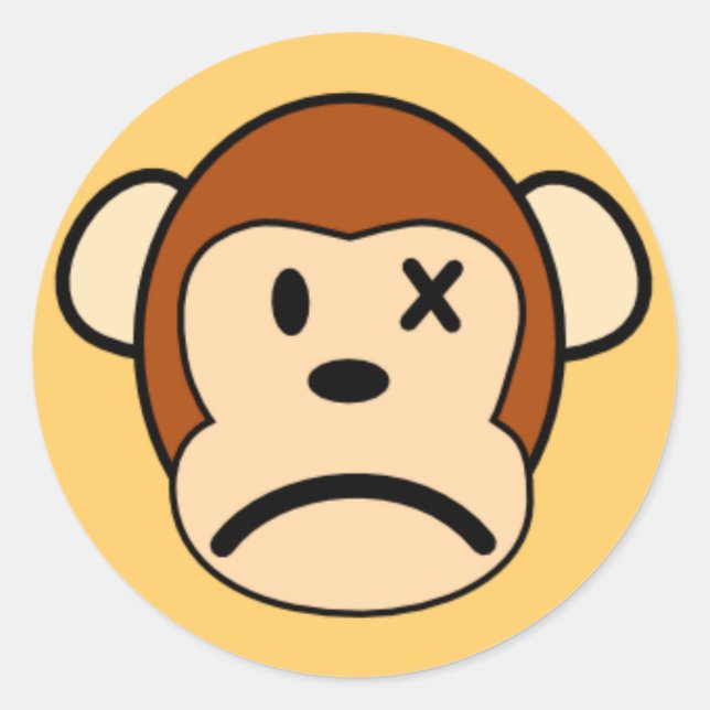 Mad Monkey Sticker (Vorderseite)