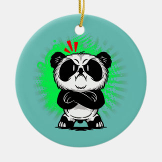 Mad Panda Angry Bear Cool Panda Kinder Kinder Männ Keramik Ornament