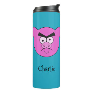 Mad Pig individuelle Name Tumbler Thermosbecher