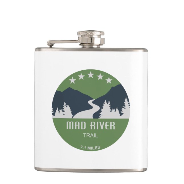 Mad River Trail Dayton Ohio Flachmann (Vorderseite)