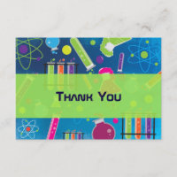 Mad Science Anniversaire Carte de remerciements