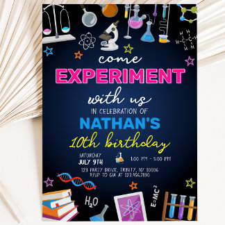 Mad Science Birthday Einladung