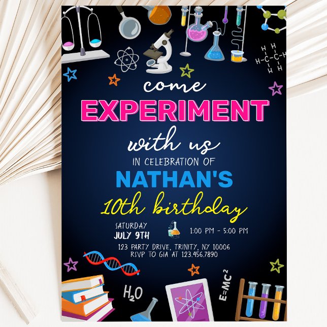 Mad Science Birthday Einladung (Von Creator hochgeladen)