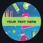 Mad Science Geburtstagsparty Fuvor Stickers<br><div class="desc">Mad Science Geburtstagsparty Spaß zu bevorzugen Stickers. Anpassen mit jedem Text. Matching-Elemente verfügbar.</div>