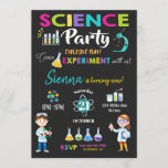 Mad Science Party Birthday Invitation Girl Einladung<br><div class="desc">Personalisieren Sie diese phantastische Party Einladung mit den Angaben zu Alter, Alter und Party Ihres Kindes einfach und schnell, drücken Sie einfach den Knopf Anpassen, um Stil und Anordnung des Textes weiter zu verordnen und zu formatieren. Einige der Bilder können verschoben werden, um Ihre Party-Details anzupassen. c) Das glückliche Cat...</div>