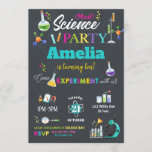 Mad Science Party Birthday Invitation Girl Einladung<br><div class="desc">Personalisieren Sie diese phantastische Party Einladung mit den Angaben zu Alter, Alter und Party Ihres Kindes einfach und schnell, drücken Sie einfach den Knopf Anpassen, um Stil und Anordnung des Textes weiter zu verordnen und zu formatieren. Einige der Bilder können verschoben werden, um Ihre Party-Details anzupassen. c) Das glückliche Cat...</div>