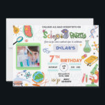Mad Science Party, Scientist Birthday Einladung<br><div class="desc">Erleben Sie Ihre Gäste mit dieser farbenprächtigen wissenschaftlichen Geburtstagsfeier-Einladung mit den Experimenten mit dem Mikroskop-Handschuh-Experiment aus den Science-Elementen Keims,  können Sie ein Bild und ein Bild für den Hintergrund hinzufügen. Fügen Sie einfach Ihre Veranstaltungsdetails zu dieser benutzerfreundlichen Vorlage hinzu,  um sie zu einer einmaligen Einladung zu machen</div>
