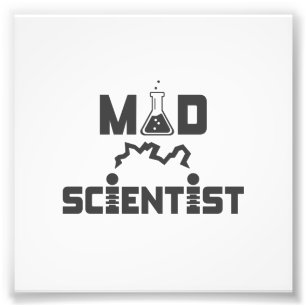 Mad Scientist Electric Science Beaker Fotodruck