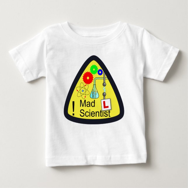 Mad Scientist Learner Baby T-shirt (Vorderseite)