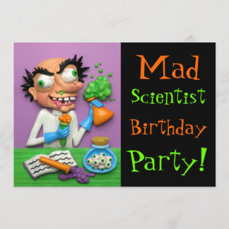 Mad Scientist-Party Einladung