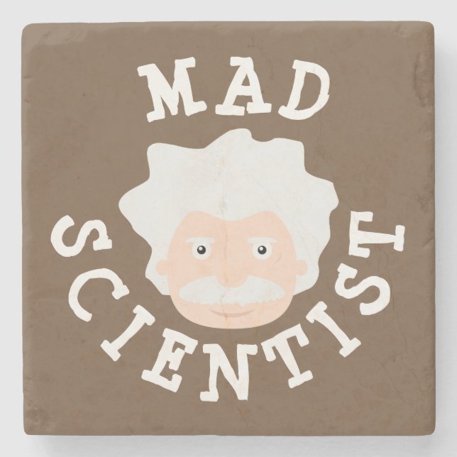 Mad Scientist Steinuntersetzer (Vorderseite)