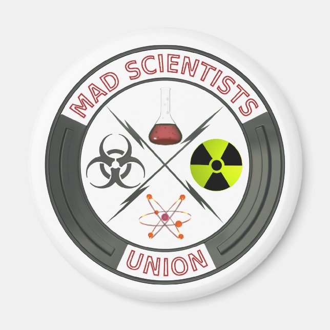 Mad Scientist Union Magnet (Vorne)