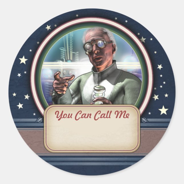 Mad Scientists #1 Name Tag Stickers (Vorderseite)