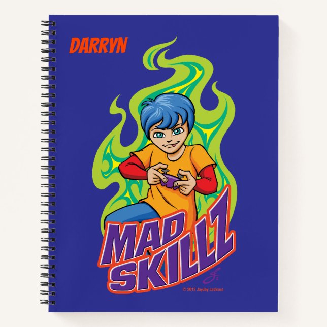 Mad Skillz Gaming Notizbuch (Vorderseite)