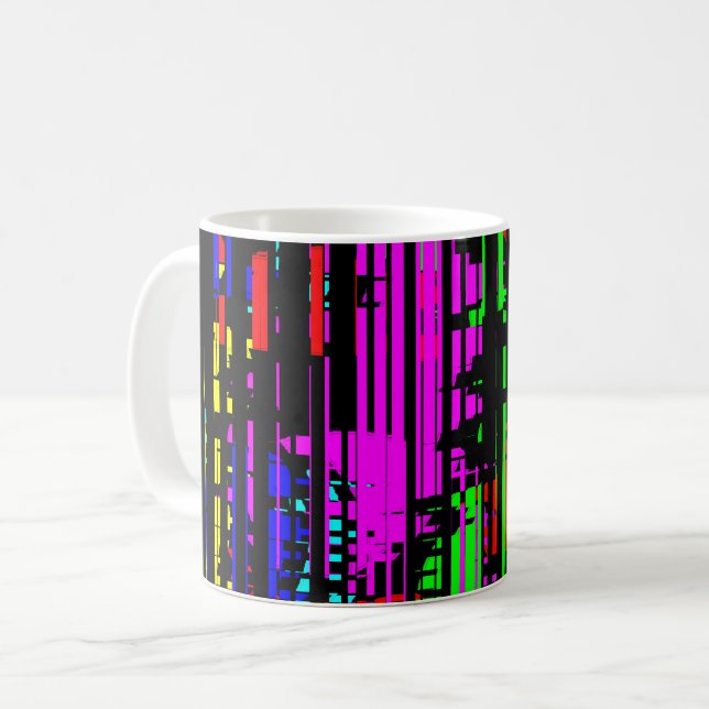 Mad Stripes Kaffeetasse (Vorderseite Links)