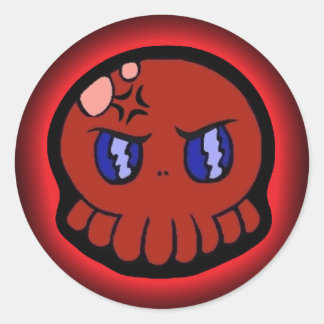 Mad Tako-Chan Runder Aufkleber
