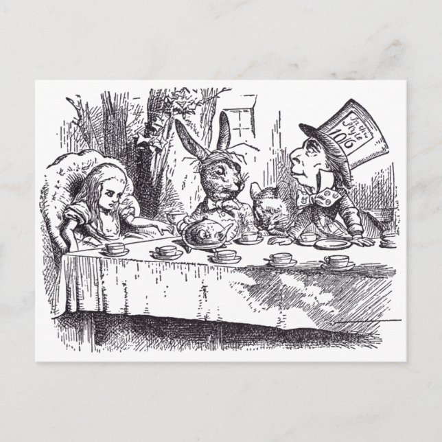 Mad Tea Party Postkarte (Vorderseite)