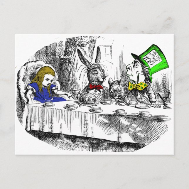 Mad Tea Party Postkarte (Vorderseite)