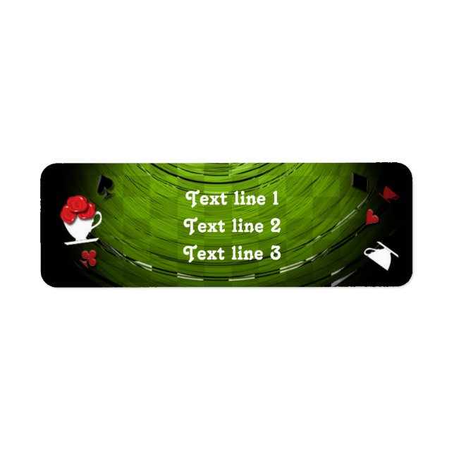 MAD TEA PARTY Whimsical Wonderland Address Labels (Vorne)