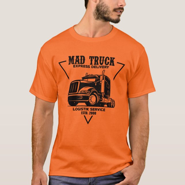 Mad Truck Logistics Service Mens T - Shirt (Vorderseite)