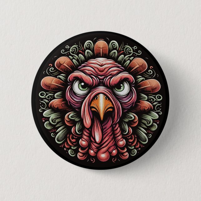 Mad Turkey Attitude Button (Vorderseite)