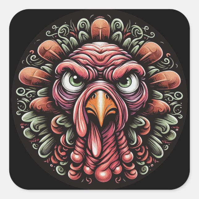 Mad Turkey Sticker Sheet (Vorderseite)