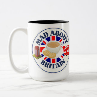 Mad über Großbritannien Zweifarbige Tasse